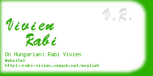 vivien rabi business card